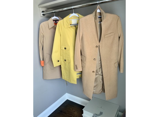 Two Ralph Lauren Ladies Coats And A Max Mara Ladies Trench Coat (CTF10)