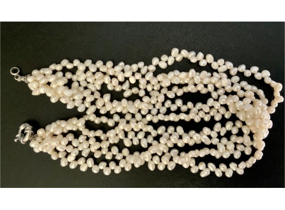 Five Strand Freshwater Pearl Necklace (CTF10)