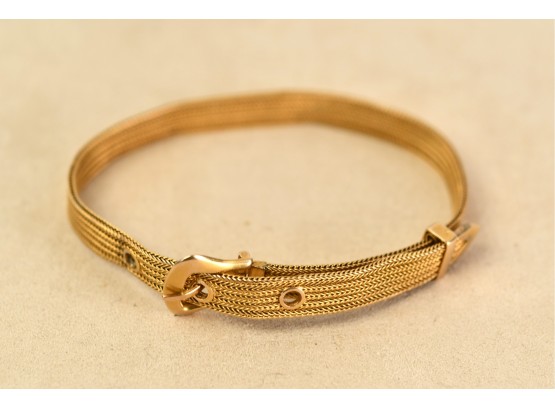 14k Gold Buckle Bracelet (CTF10)