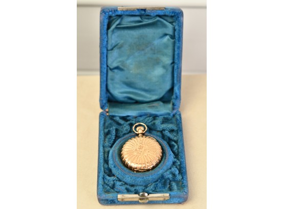 Antique 14k Gold Hunter Case Pocket Watch (CTF10)