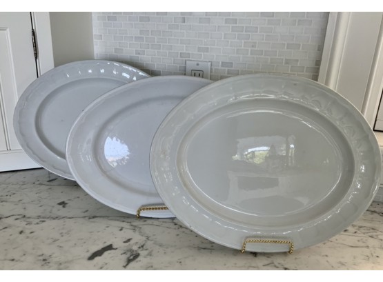 Three Ironstone Oval Platters (CTF10)