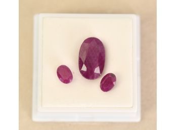 3 Loose Ruby Gem Stones (CTF10)
