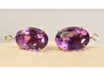 Gwendel Booth Amethyst And Gold Earring Enhancers (CTF10)