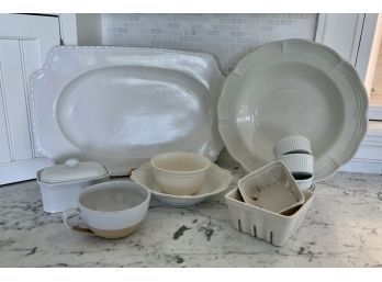 Assorted White Kitchen Ceramics, 13pcs (CTF10)