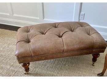 Leather Tufted Ottoman (CTF10)