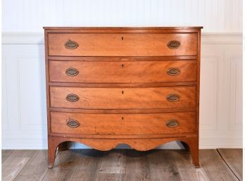 Federal Inlaid Cherry Bow Front Chest (CTF20)