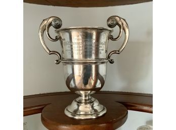 English Sterling Hallmarked Silver Trophy, 1920, 17.5 Ozt (CTF10)