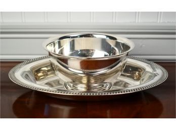 B&M Paul Revere Sterling Bowl And Fisher Sterling Bread Tray, 16.8 Ozt (CTF10)