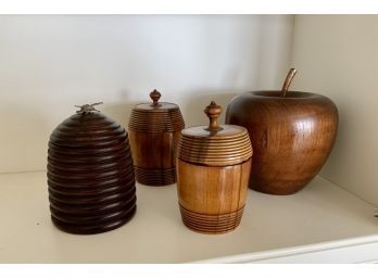 Antique English Wooden Ware Lot (CTF10)