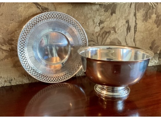 Paul Revere Sterling Bowl & Dish (CTF10)