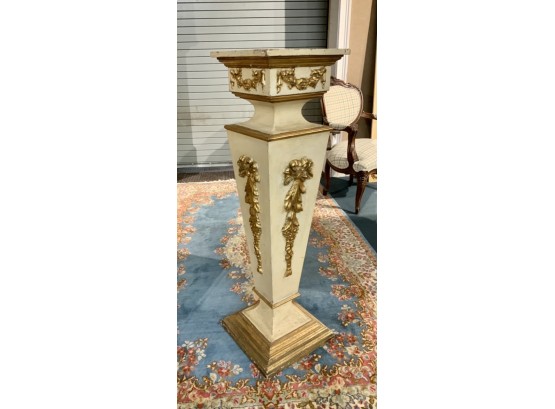Painted And Parcel Gilt Pedestal (CTF10)