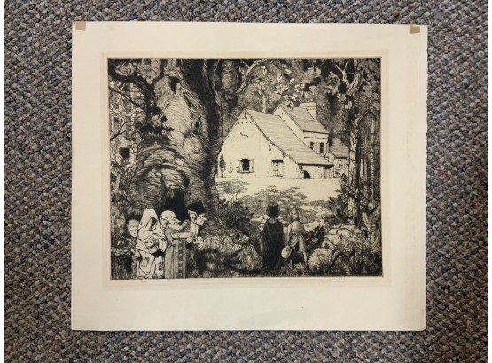 Etching, Hansel & Gretel Illustration, Robert Hawson (CTF10)