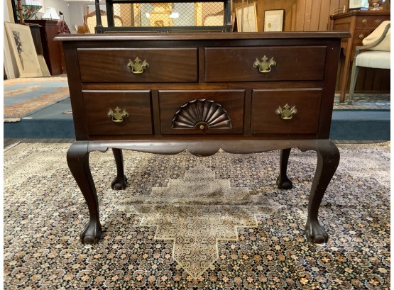 20th C. Chippendale Style Mahogany Lowboy (CTF20)