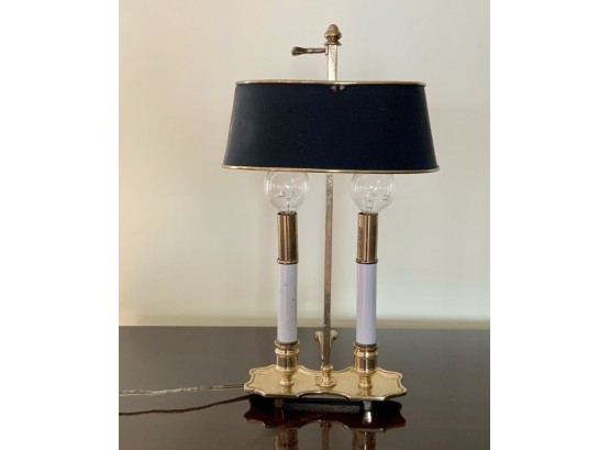 Brass Boulliotte Lamp With Tin Shade  (CTF10)