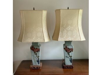 Pr Chinese Porcelain Table Lamps (cTF20)