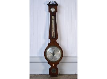 Antique English Wagon Wheel Rosewood Barometer (CTF10)