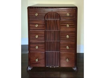 Vintage Mahogany Five Drawer Tall Chest (CTF20)