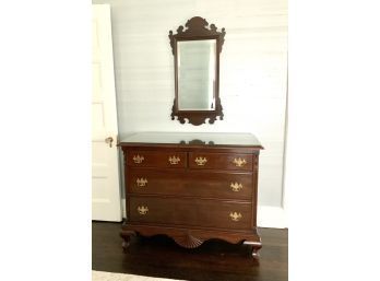 Queen Anne Chest & Chippendale Style Mirror (CTF30)