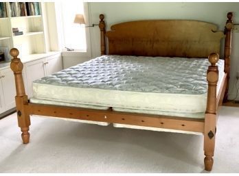 Leonards King Size Tiger Maple Bed (CTF40)