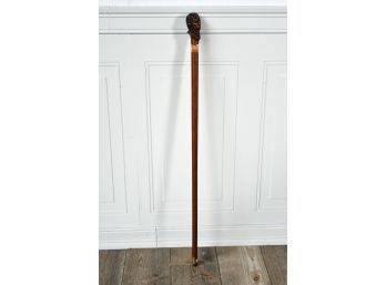 Early 20th C. Dartmouth Figural Carved Walking Stick, W.F. English JR. (CTF10)