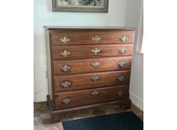 18th C. Chippendale Cherry Chest (CTF20)