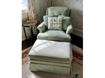 Sage Green Velvet Boudoir Chair (CTF20)