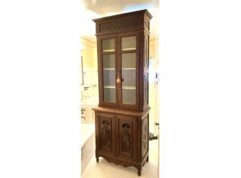 French Style Oak Carved Cabinet (CTF20)