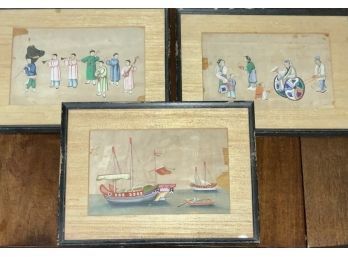 Three Antique Chinese Paintings (CTF10)