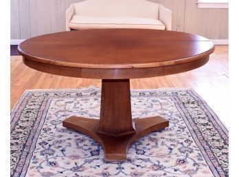 Contemporary Cherry Empire Style Dining Table With Leaf (CTF30)