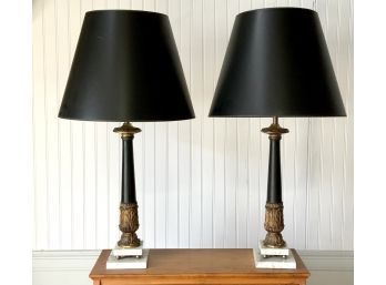 Pr. Empire Style Table Lamps (CTF10)