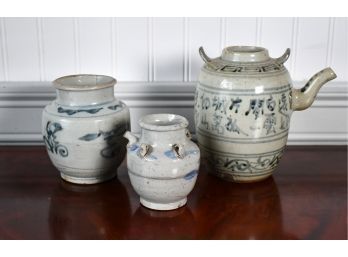 Three Asian Ceramic Vessels (CTF10)