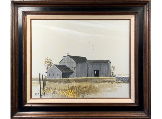 Oil On Canvas, Gray Barn (CTF10)