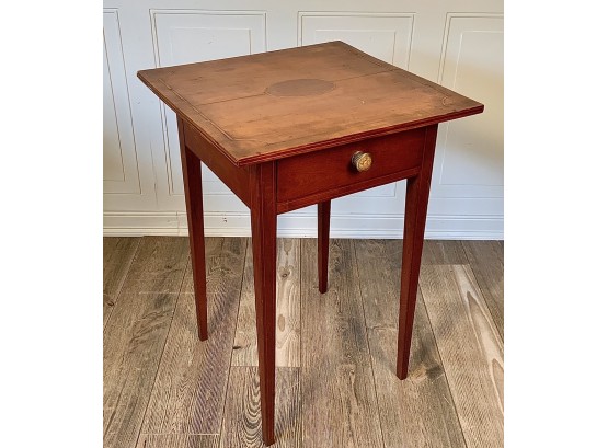 Federal Inlaid Cherry One Drawer Stand (CTF10)