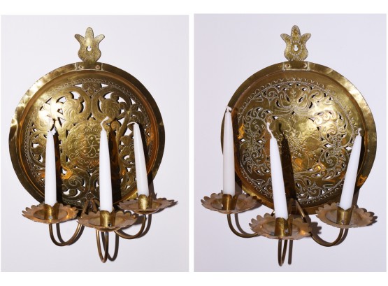 Vintage/antique Brass Wall Sconces (CTF10)