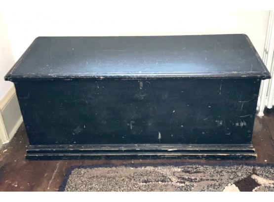 Early 19th C. Blue Painted Blanket Box (CTF20)