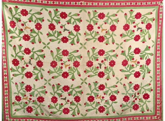 Antique  Floral Quilt (CTF10)