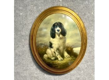 Oval Painting Of A Dog (CTF10)
