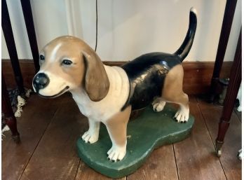 Paint Decorated Cement Beagle(CTF10)