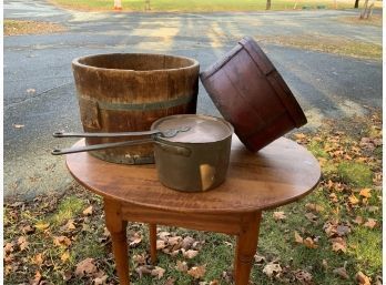 Country Woodenware & Copper Pan (CTF10)