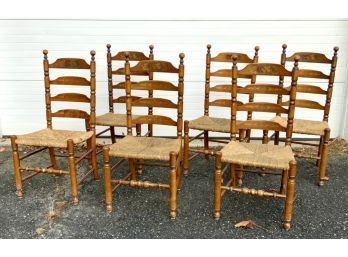 Set 6 Lambert Hitchcock Dining Chairs (CTF25)