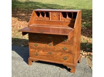 Antique Chippendale Style Cherry Slant Lid Desk (CTF20)