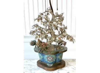 Vintage Chinese Bonsai Tree Lamp (CTF10)
