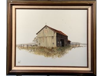 Oil On Canvas, PA Barn  (CTF10)