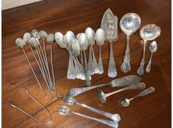 Assorted Lot Of Antique Sterling 18.5 Ozt (CTF10)