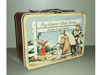 Vintage Roy Rogers & Dale Evans Lunch Pail And Thermos (CTF10)