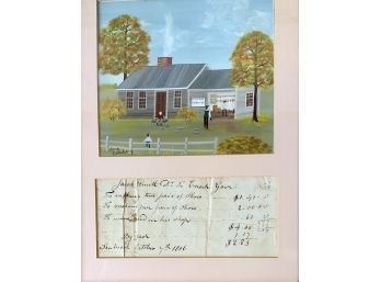 20th C. Oil Depicting Jacob Smith House (CTF10)