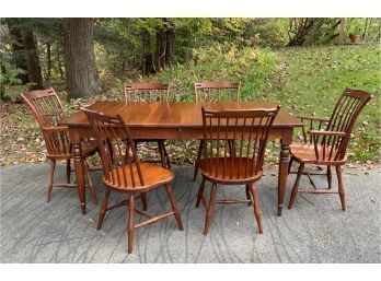 Greenbrier Craftsman Cherry Dining Table & Six Chairs (CTF40)