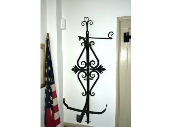 Early Wrought Iron Hanging Rack (CTF10)
