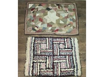 Two Antique Hooked Rugs (CTF10)