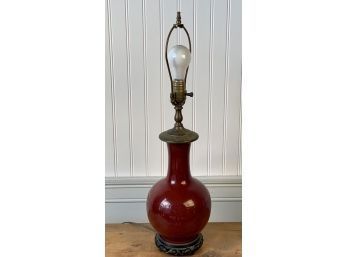 Antique Chinese Vase Converted To Lamp (CTF10)